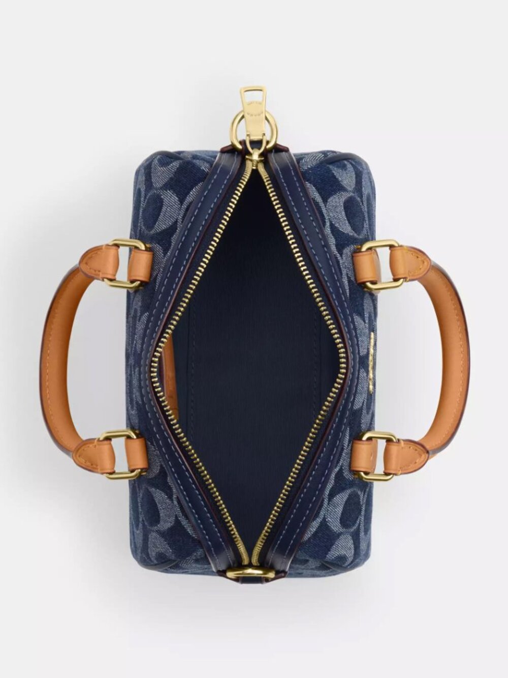 Mini Rowan Crossbody Bag In Signature Denim CY742 - Picture 14 of 14